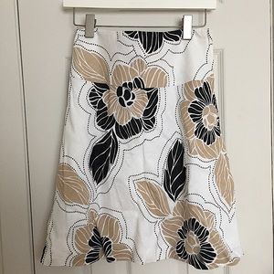 Floral Linen Skirt